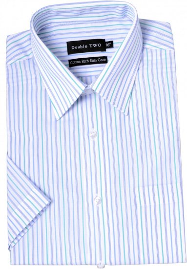 Double TWO Formal Shirt Mint - Skjorter - Store skjorter - 2XL-8XL