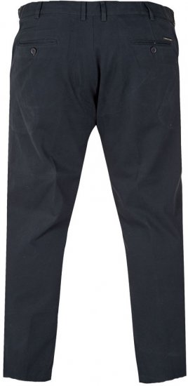D555 Bruno Stretch Chino pants with Extenda Waist Indigo Blue - Jeans og bukser - Store Bukser og Store Jeans