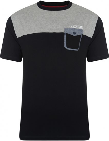 Kam Jeans 543 T-shirt Black - T-skjorter - Store T-skjorter - 2XL-14XL