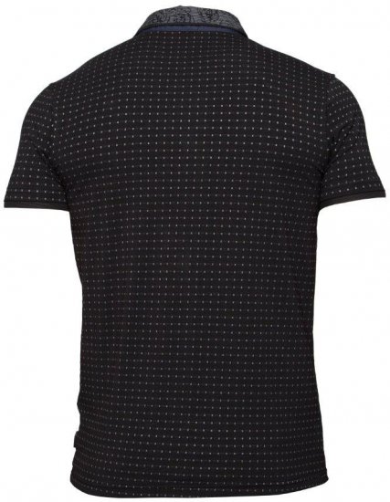 Mish Mash Fragment Black - Polo- & piqueskjorter - Poloskjorte i store størrelser - 2XL-8XL