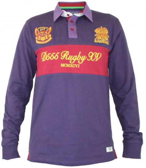 D555 Leo Grape - Polo- & Piqueskjorter - Poloskjorte i store størrelser - 2XL-8XL