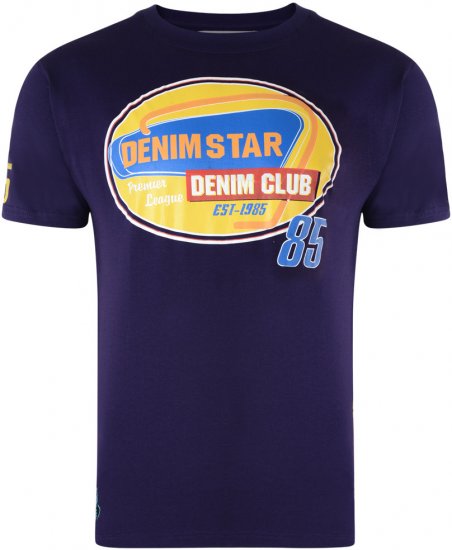 Kam Jeans Star 2-pack T-shirt Grey/Purple - T-skjorter - Store T-skjorter - 2XL-14XL