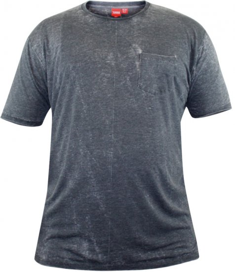 D555 Mavi T-shirt Grey with Pocket - T-skjorter - Store T-skjorter - 2XL-14XL