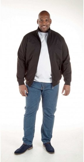 D555 Windsor Cotton Harrington Jacket Navy - Jakker - Store jakker - 2XL-12XL