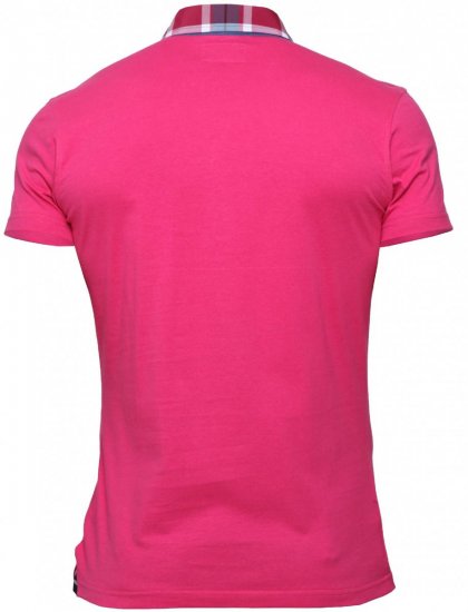 Mish Mash Polo Vinny Pink - Polo- & piqueskjorter - Poloskjorte i store størrelser - 2XL-8XL