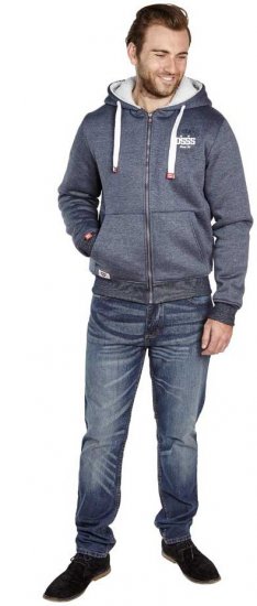 D555 Halbert Fur Lined Hood Full Zipper - Gensere og hettegensere - Store hettegensere - 2XL-14XL