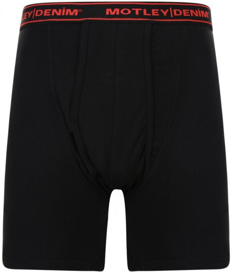 Motley Denim Boxershorts Svart 2-pakk - Undertøy & badetøy - Undertøy store størrelser 