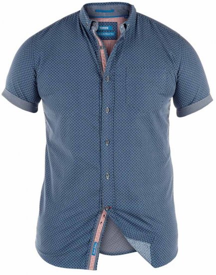 D555 Davion Blue/Navy Shirt - Skjorter - Store skjorter - 2XL-8XL