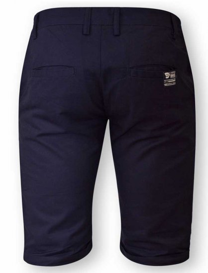D555 PANAMA Chino Short With Side Elasticated Waist Navy - Shorts - Store shorts - W40-W60