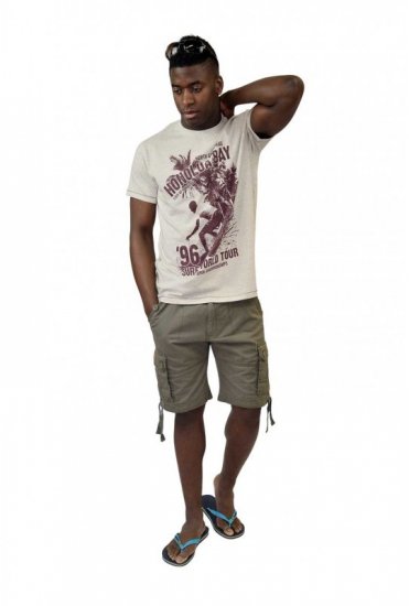 D555 CLAYTON Honolua Bay T-shirt White Marl - T-skjorter - Store T-skjorter - 2XL-14XL