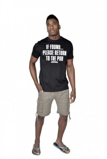 D555 SIMON 'Return To The Pub' Crew Neck T-Shirt Black - T-skjorter - Store T-skjorter - 2XL-14XL