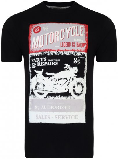 Kam Jeans Motorcycle Tee - T-skjorter - Store T-skjorter - 2XL-14XL