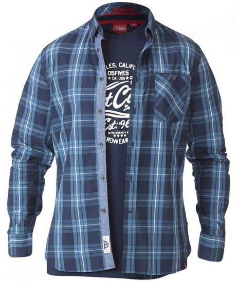 D555 Smith Shirt & T-shirt Combo - Skjorter - Store skjorter - 2XL-8XL