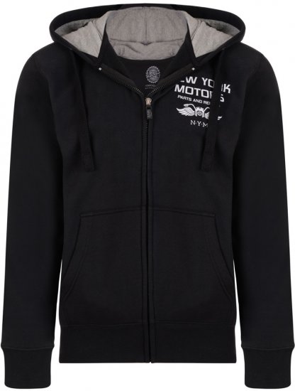 Kam Jeans 773 New York Motors Hoodie Black - Gensere og hettegensere - Store hettegensere - 2XL-14XL