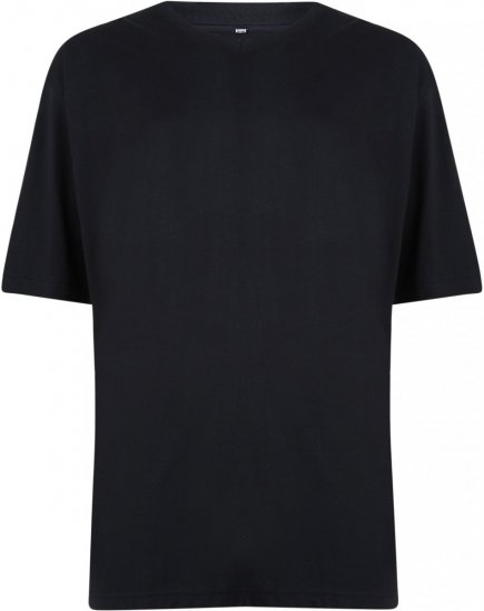 Motley Denim V-hals T-skjorte Svart - T-skjorter - Store T-skjorter - 2XL-14XL