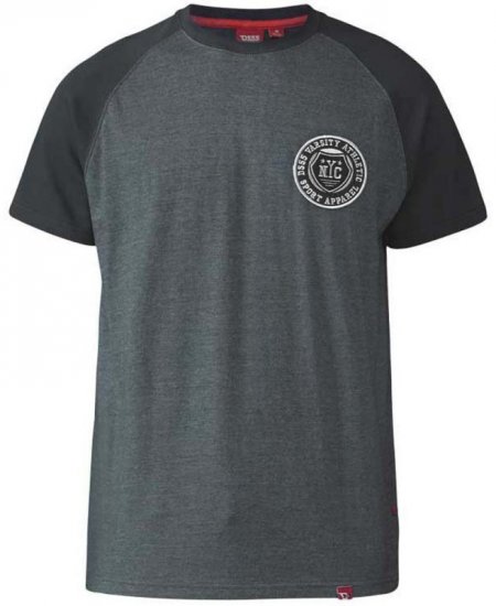 D555 Spencer T-shirt Charcoal - T-skjorter - Store T-skjorter - 2XL-14XL