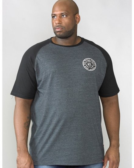D555 Spencer T-shirt Charcoal - T-skjorter - Store T-skjorter - 2XL-14XL