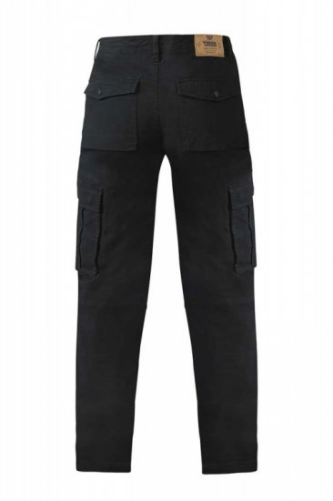 D555 Nelson Stretch Tapered Cargo Pants Black - Jeans og bukser - Store Bukser og Store Jeans