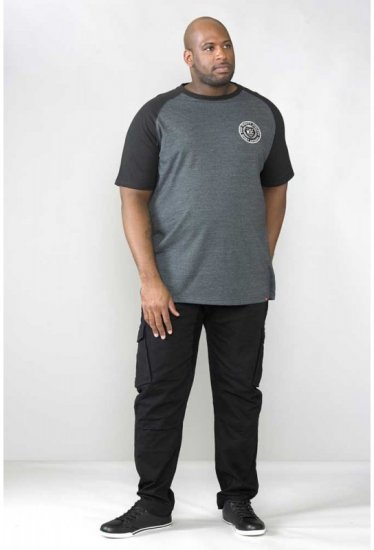 D555 Nelson Stretch Tapered Cargo Pants Black - Jeans og bukser - Store Bukser og Store Jeans