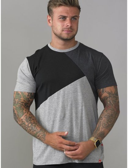 D555 Authentic T-shirt Grey - T-skjorter - Store T-skjorter - 2XL-14XL
