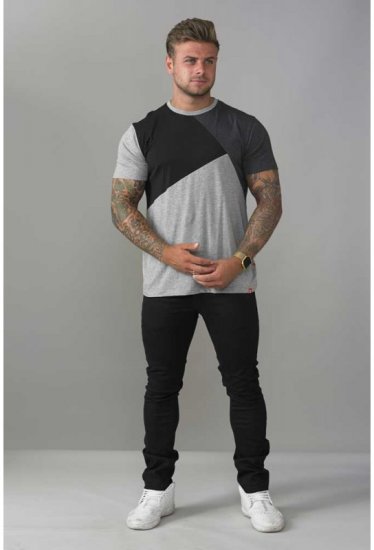 D555 Authentic T-shirt Grey - T-skjorter - Store T-skjorter - 2XL-14XL