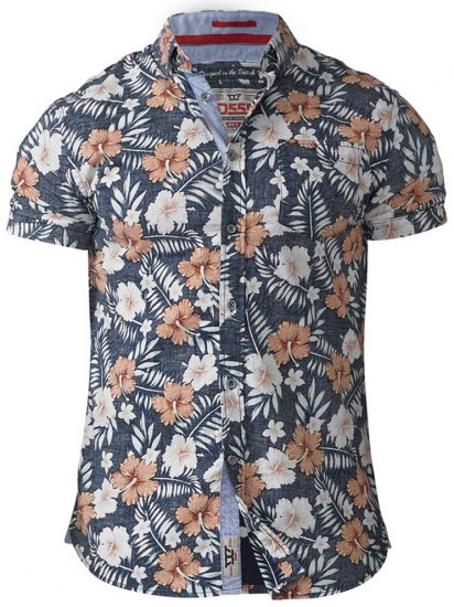 D555 Huxley Hawaii Shirt - Skjorter - Store skjorter - 2XL-8XL