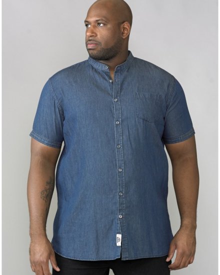 D555 Astra Short Sleeve Denim Shirt - Skjorter - Store skjorter - 2XL-8XL