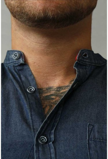D555 Astra Short Sleeve Denim Shirt - Skjorter - Store skjorter - 2XL-8XL