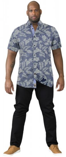 D555 Oswald Short Sleeve Hawaii Shirt - Skjorter - Store skjorter - 2XL-8XL