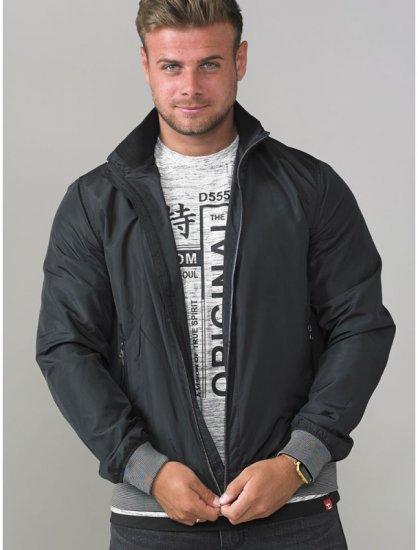 D555 Felix Lightweight Bomber Jacket Black - Jakker - Store jakker - 2XL-12XL