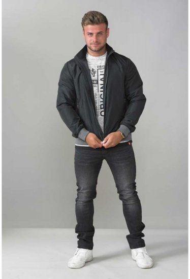 D555 Felix Lightweight Bomber Jacket Black - Jakker - Store jakker - 2XL-12XL