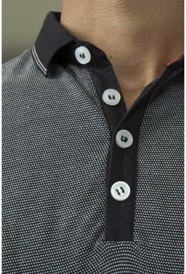 D555 Cecil Polo Black - Polo- & piqueskjorter - Poloskjorte i store størrelser - 2XL-8XL