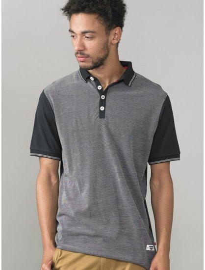 D555 Cecil Polo Black - Polo- & piqueskjorter - Poloskjorte i store størrelser - 2XL-8XL