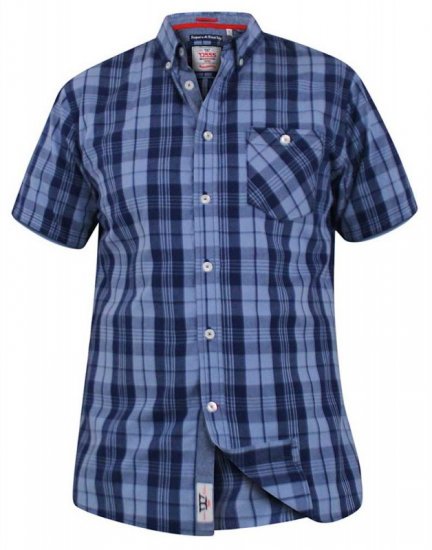 D555 Genoa Short Sleeve Shirt & T-shirt Combo - Skjorter - Store skjorter - 2XL-8XL