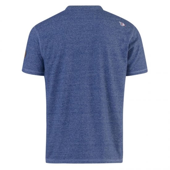 D555 Daniel Grandad T-shirt Denim - T-skjorter - Store T-skjorter - 2XL-14XL