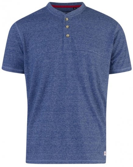 D555 Daniel Grandad T-shirt Denim - T-skjorter - Store T-skjorter - 2XL-14XL