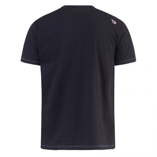 D555 Phillip T-shirt Black - T-skjorter - Store T-skjorter - 2XL-14XL