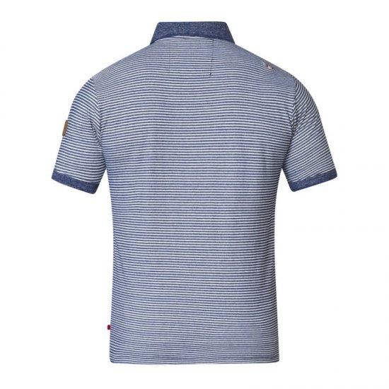 D555 Tyrone Polo Blue - Polo- & piqueskjorter - Poloskjorte i store størrelser - 2XL-8XL