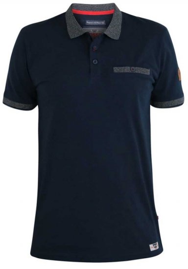 D555 Walker Polo Navy - Polo- & piqueskjorter - Poloskjorte i store størrelser - 2XL-8XL