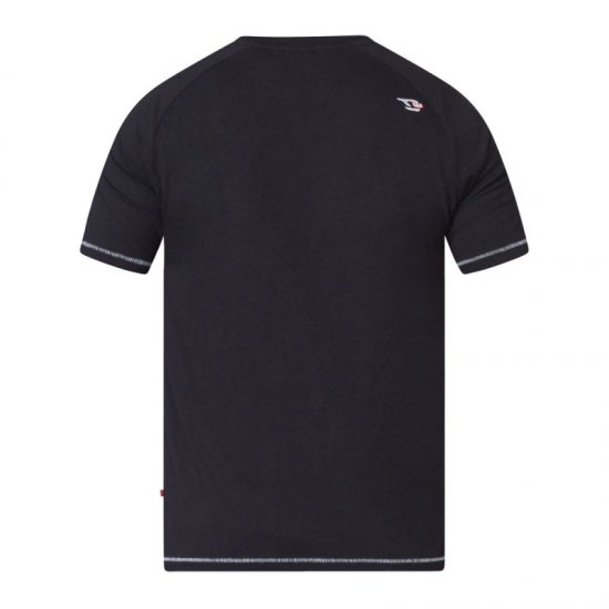 D555 Perry T-shirt Black - T-skjorter - Store T-skjorter - 2XL-14XL