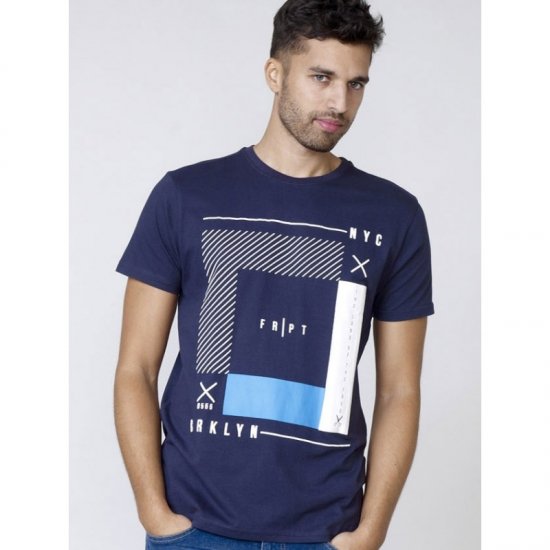 D555 Kenton T-shirt Navy - T-skjorter - Store T-skjorter - 2XL-14XL