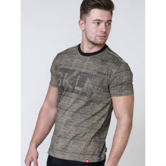 D555 NewYork Brooklyn T-shirt Khaki - T-skjorter - Store T-skjorter - 2XL-14XL