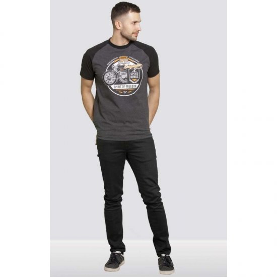 D555 Dallas T-shirt Charcoal - T-skjorter - Store T-skjorter - 2XL-14XL