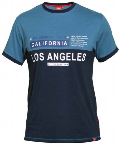 D555 Jackson T-shirt Teal - T-skjorter - Store T-skjorter - 2XL-14XL