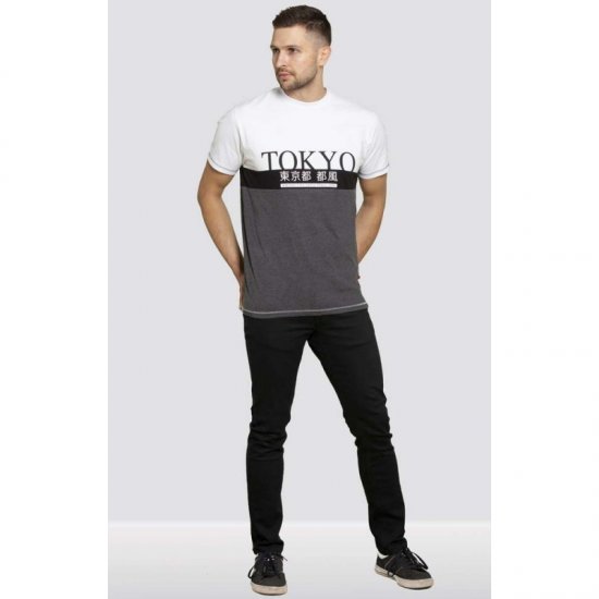 D555 Morris T-shirt Charcoal - T-skjorter - Store T-skjorter - 2XL-14XL