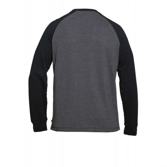 D555 Illinois Long Sleeve T-shirt Charcoal - T-skjorter - Store T-skjorter - 2XL-14XL