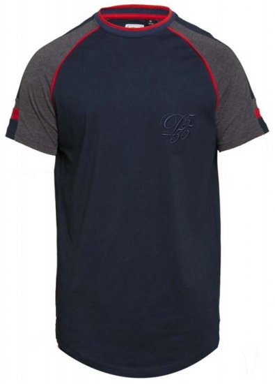 D555 Brendon T-shirt Navy - T-skjorter - Store T-skjorter - 2XL-14XL