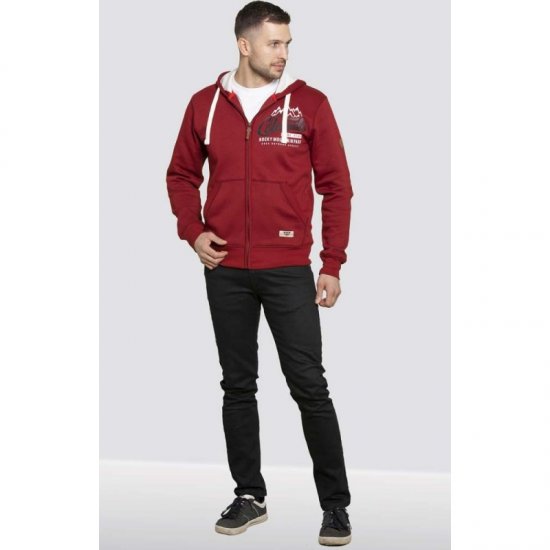 D555 Durham Hoodie Red - Gensere og hettegensere - Store hettegensere - 2XL-14XL