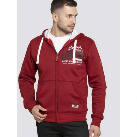 D555 Durham Hoodie Red - Gensere og hettegensere - Store hettegensere - 2XL-14XL
