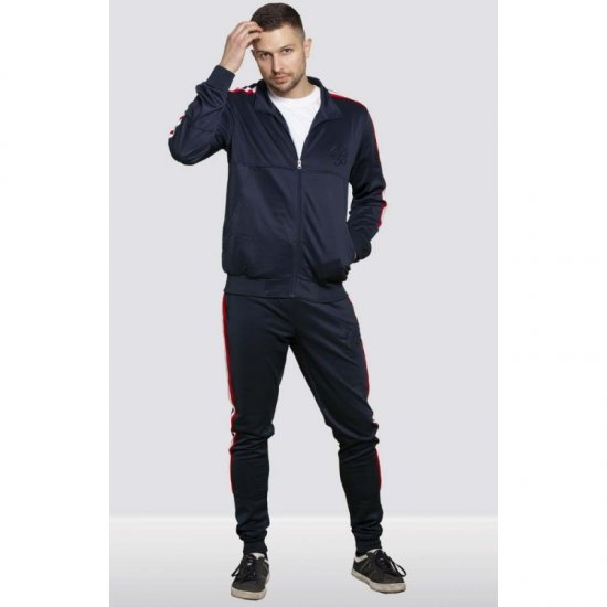 D555 Brookes Couture Zip Up Navy - Gensere og hettegensere - Store hettegensere - 2XL-14XL
